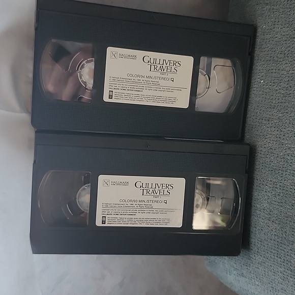 VHS TAPE movie set of 2 Ted Danson "Gulliver's Travels" - Picture 3 of 4